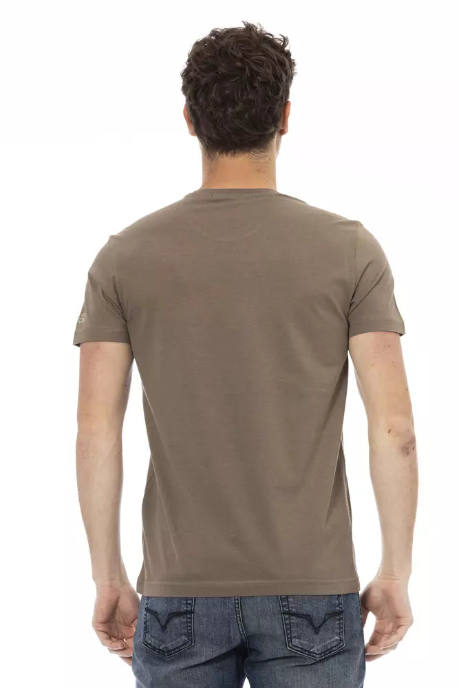 Braunes Herren-T-Shirt aus Baumwolle