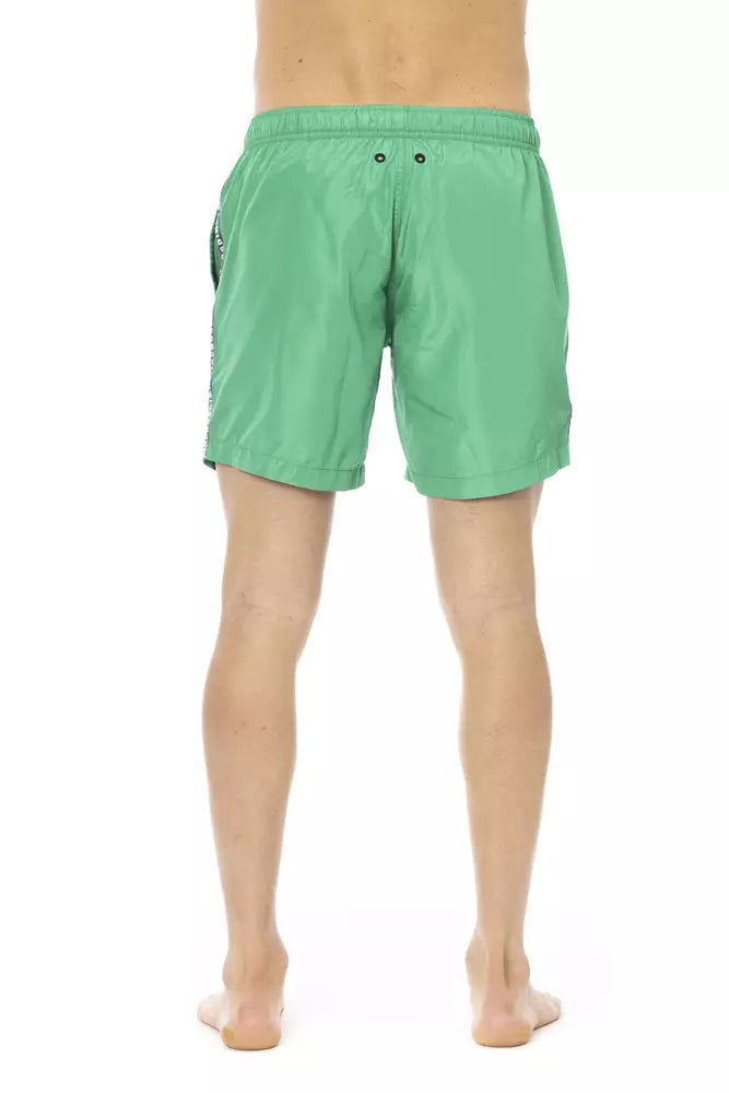 Grüne Polyester Badeshorts für Herren