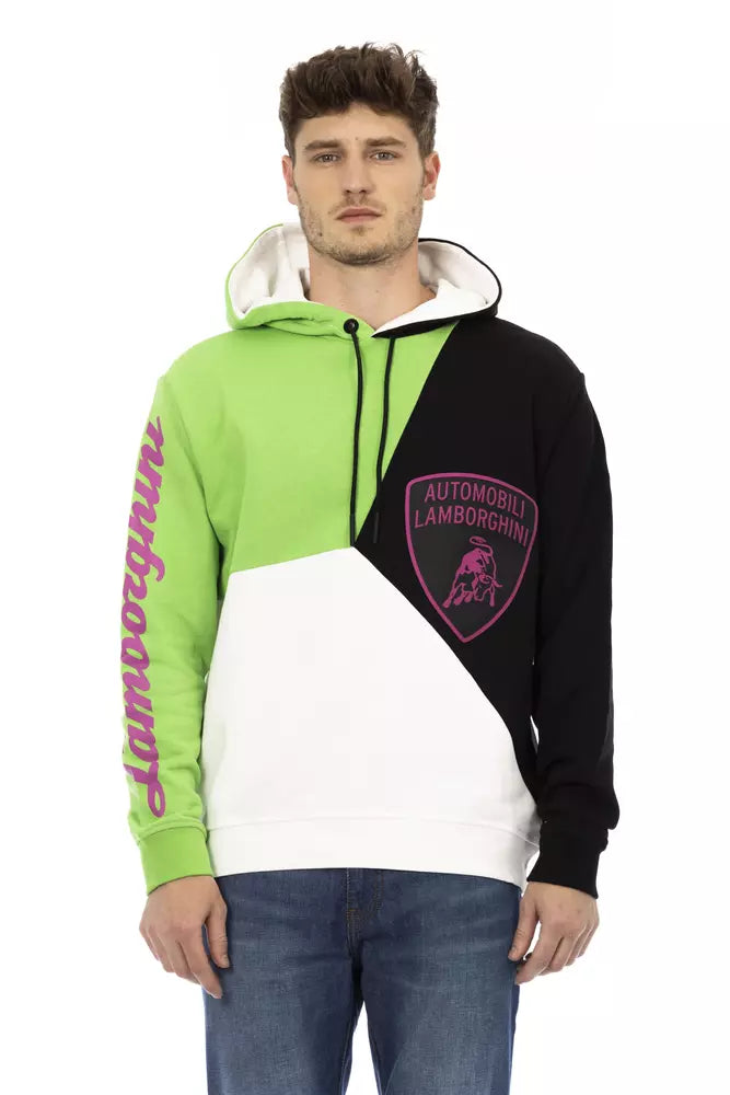 Weißer Herren-Hoodie aus Baumwolle