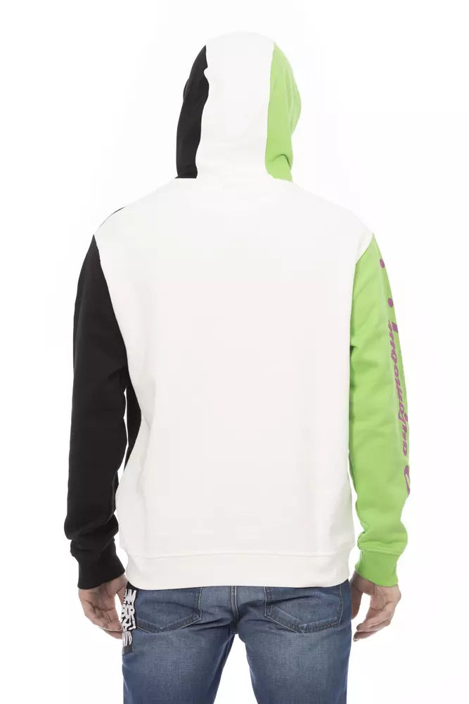 Weißer Herren-Hoodie aus Baumwolle