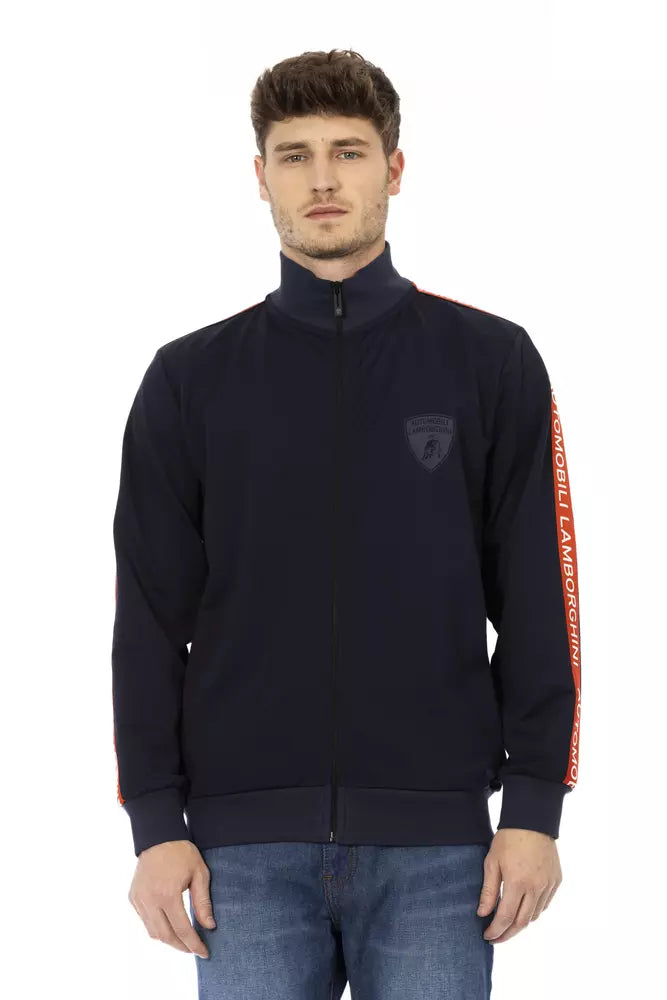 Blaues Polyester-Sweatshirt für Herren