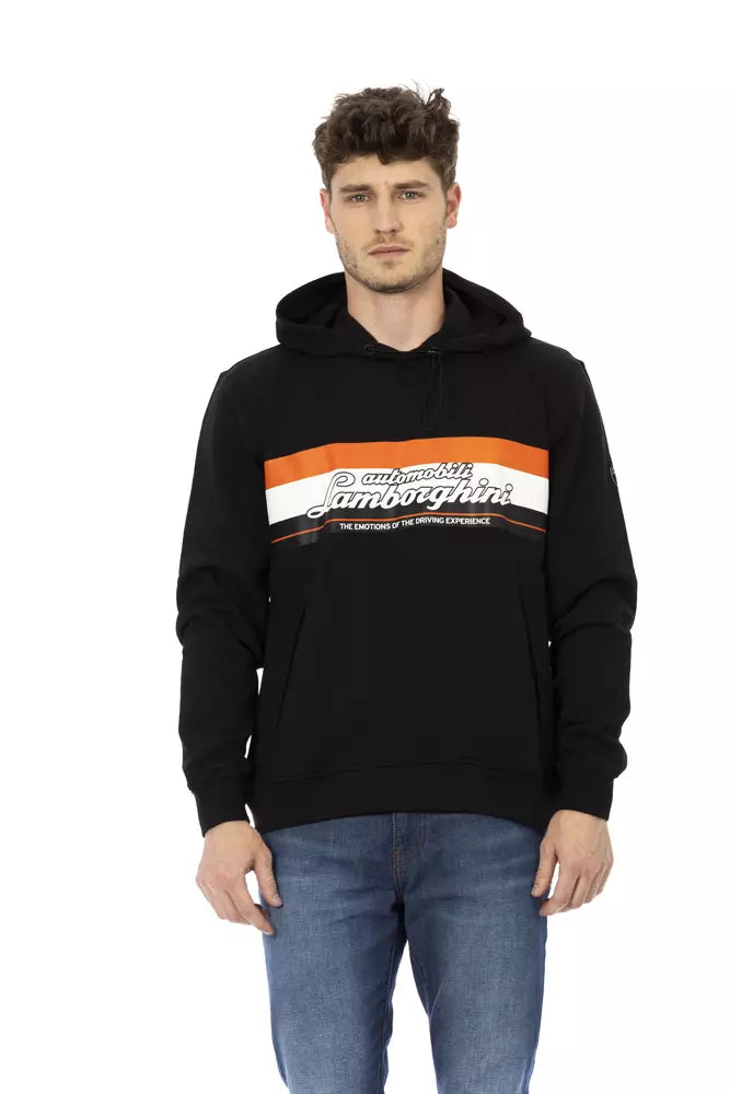 Schwarzes Baumwoll-Herren-Sweatshirt