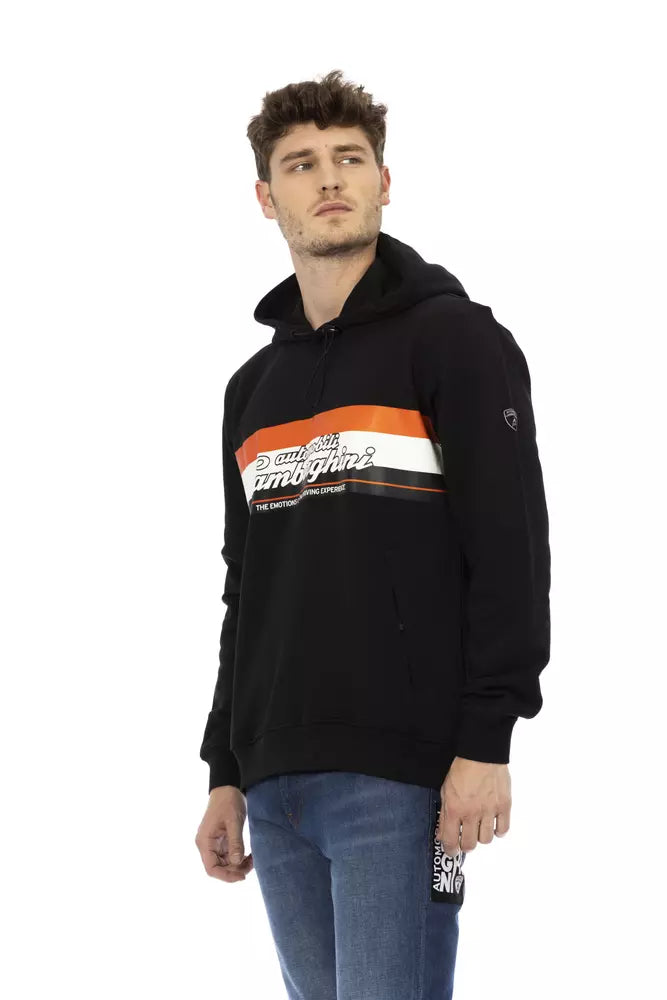 Schwarzes Baumwoll-Herren-Sweatshirt