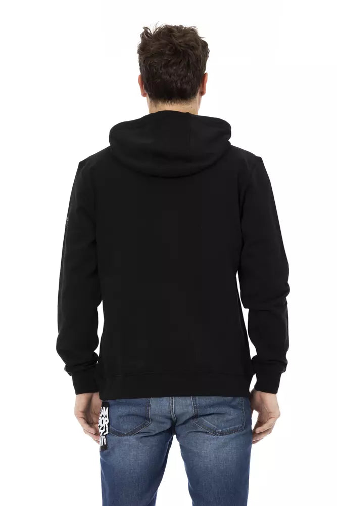 Schwarzes Baumwoll-Herren-Sweatshirt