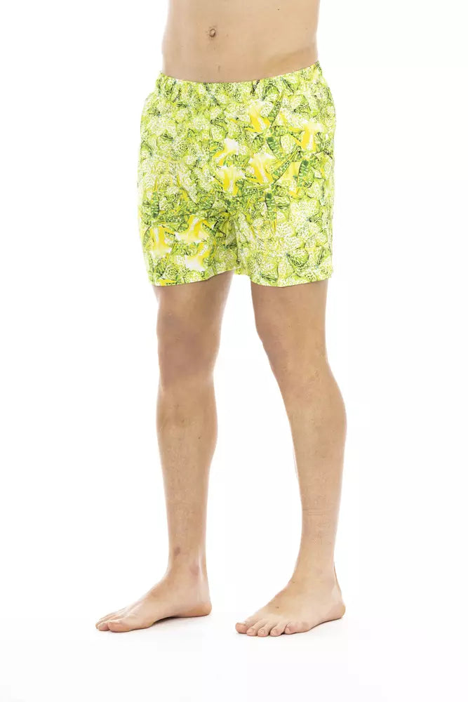 Grüne Polyester Badeshorts für Herren
