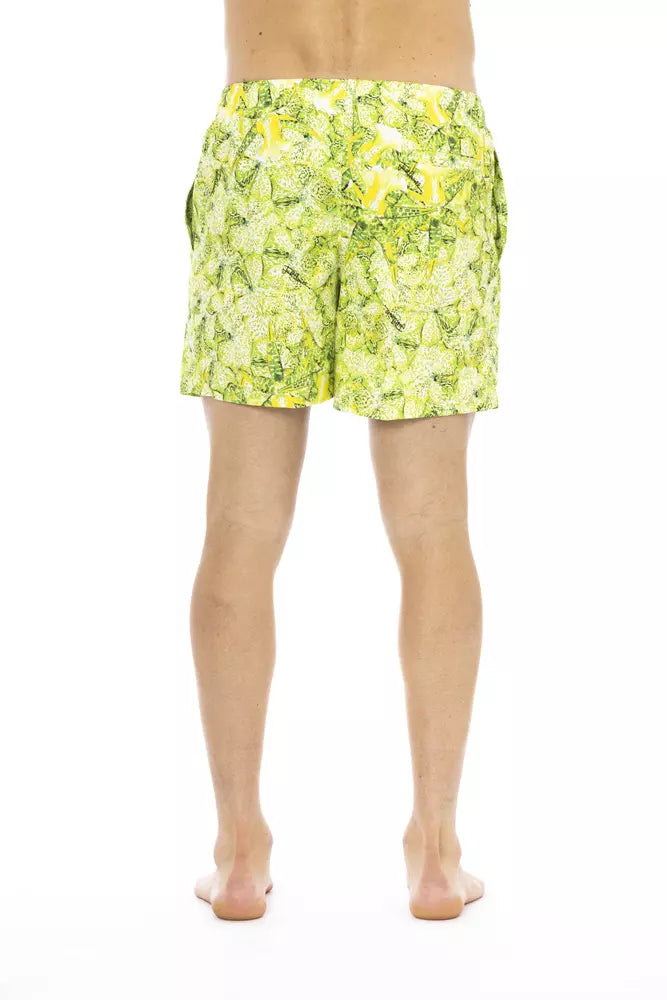 Grüne Polyester Badeshorts für Herren