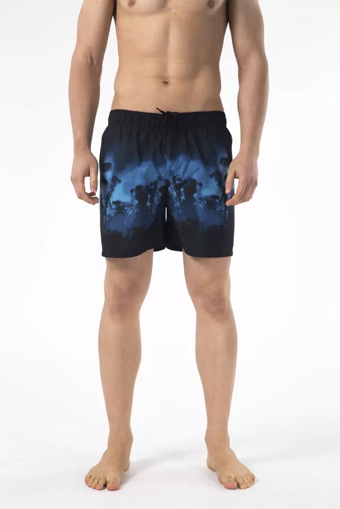 Schwarze Polyester-Bademode für Herren