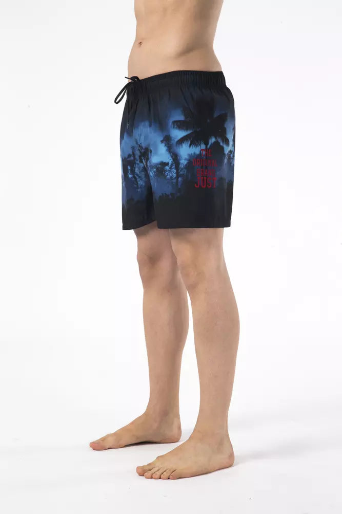 Schwarze Polyester-Bademode für Herren