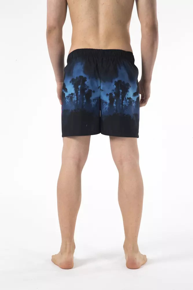 Schwarze Polyester-Bademode für Herren