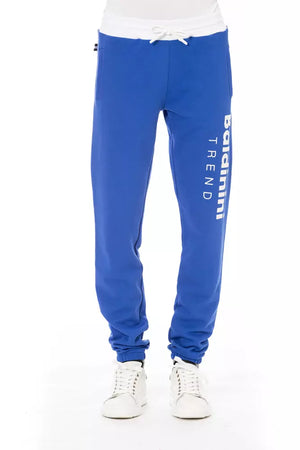 Blaue Sporthose aus Baumwolle für Herren