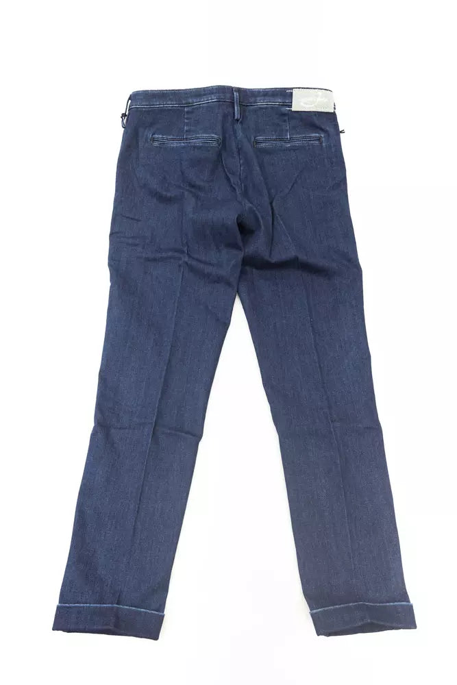 Blaue Baumwolljeans für Damen
