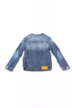 Blaue Baumwolljacke für Damen