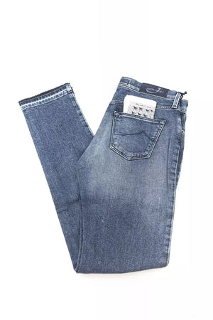 Blaue Baumwolljeans für Damen