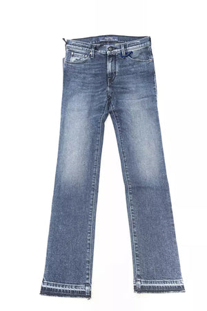 Blaue Baumwolljeans für Damen