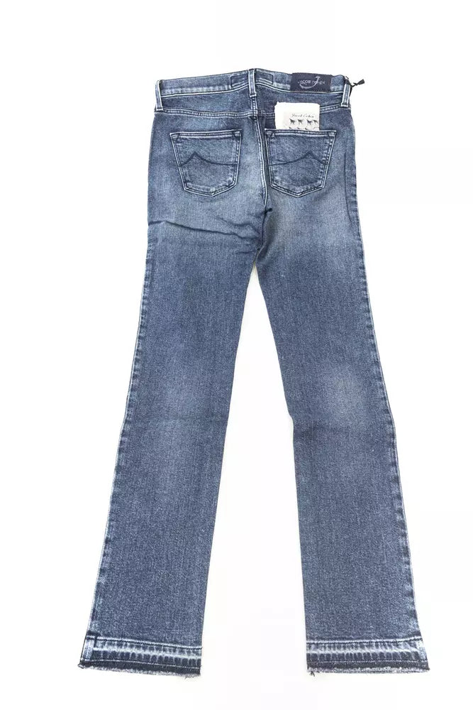 Blaue Baumwolljeans für Damen