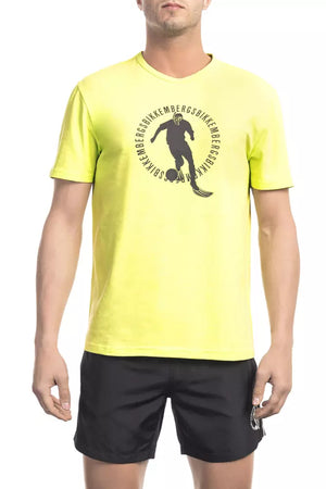 Gelbes Herren-T-Shirt aus Baumwolle