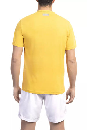 Gelbes Herren-T-Shirt aus Baumwolle