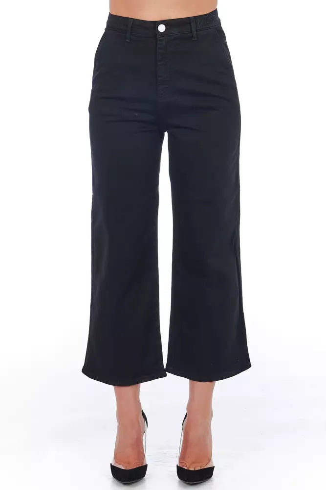 Schwarze Damen-Shorts aus Baumwolle