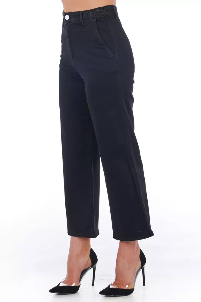 Schwarze Damen-Shorts aus Baumwolle