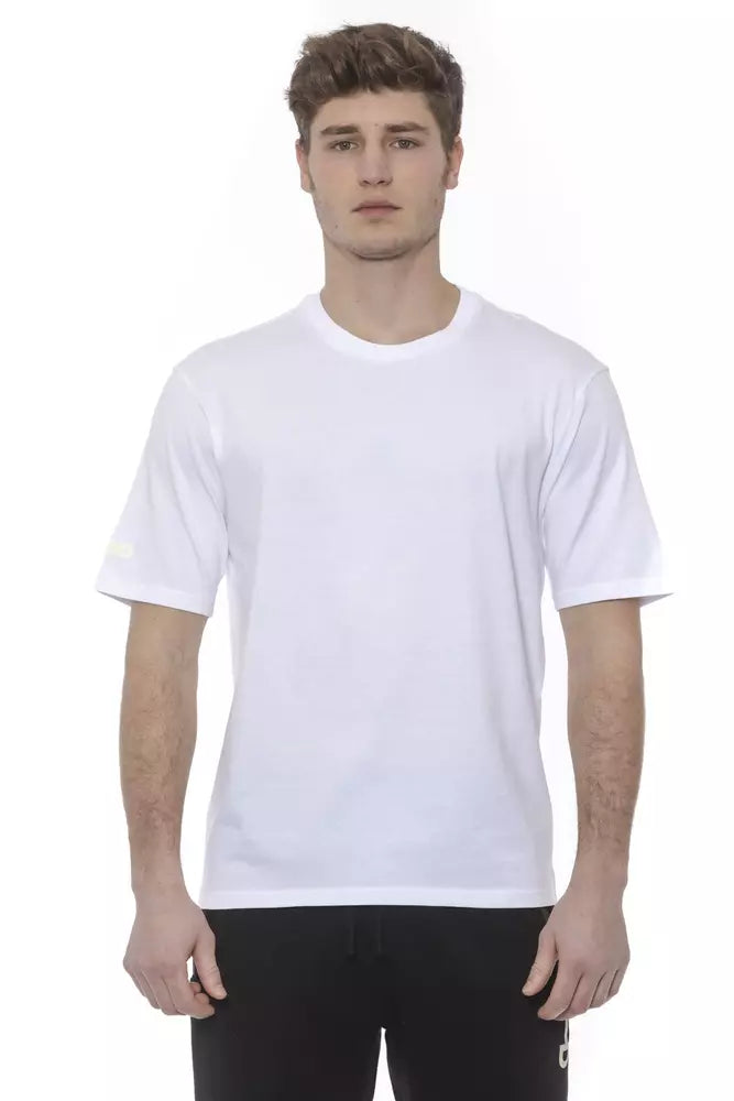 Weißes Herren-T-Shirt aus Baumwolle