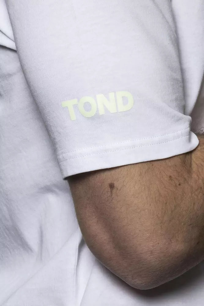 Weißes Herren-T-Shirt aus Baumwolle