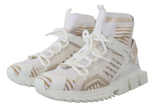 Weiß Beige Sorrento Sneakers Schuhe