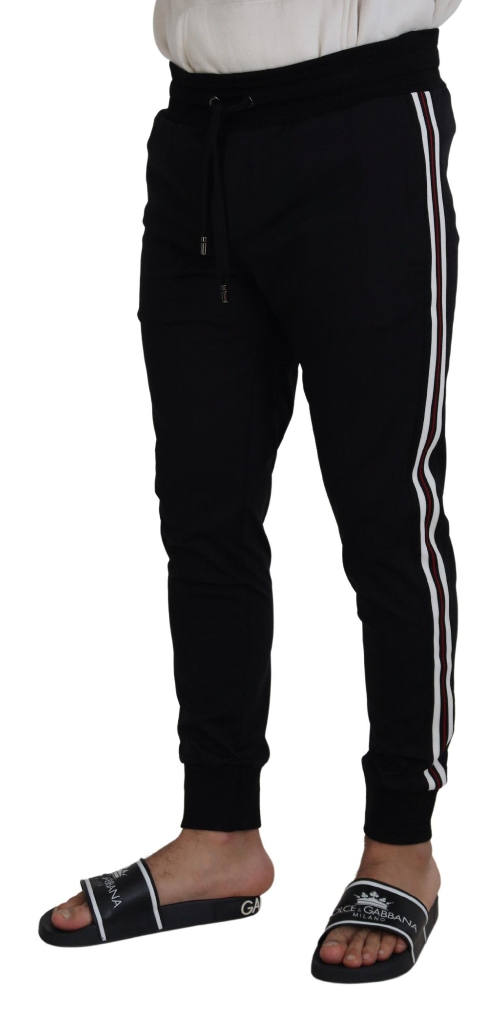 Schwarze Jogginghose mit DG-Print für Herren