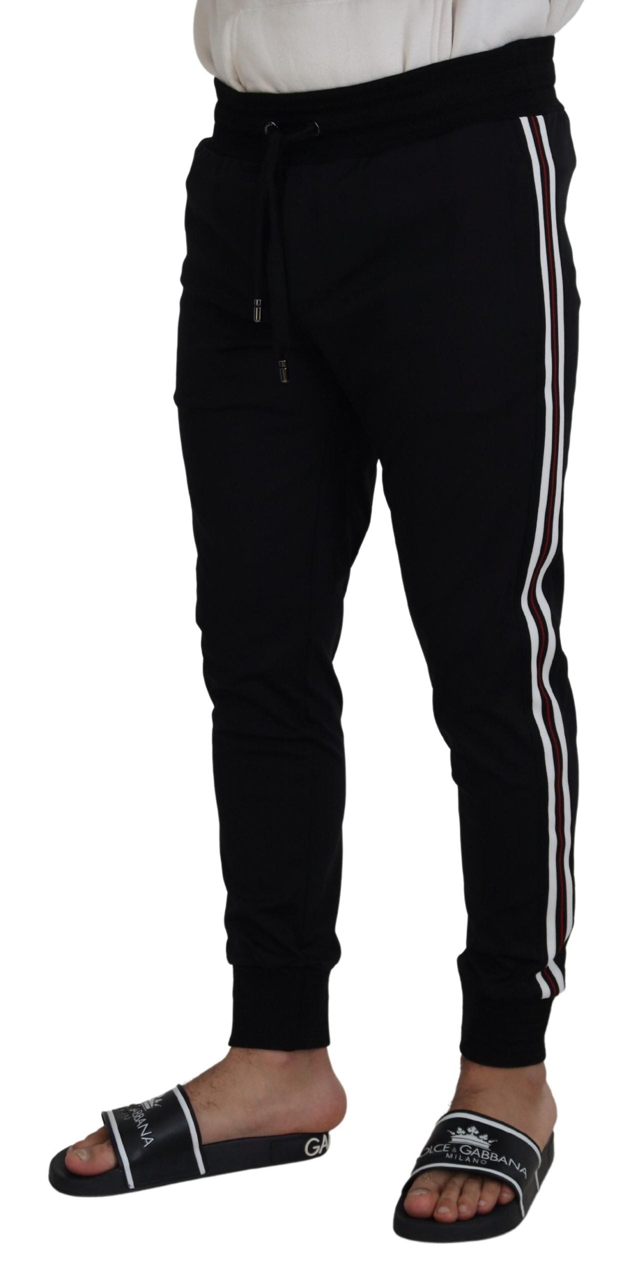 Schwarze Jogginghose mit DG-Print für Herren