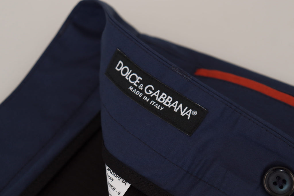 Blaue Chinohose aus Baumwolle