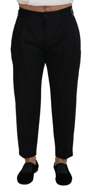 Schwarze Chinohose aus Baumwolle