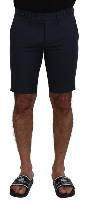 Blaue Bermudashorts mit niedriger Taille für Herren