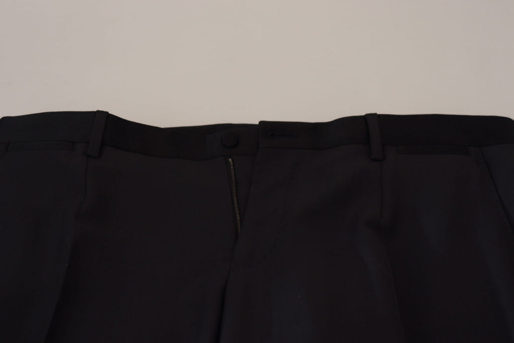 Schwarze formelle Wollhose für Herren
