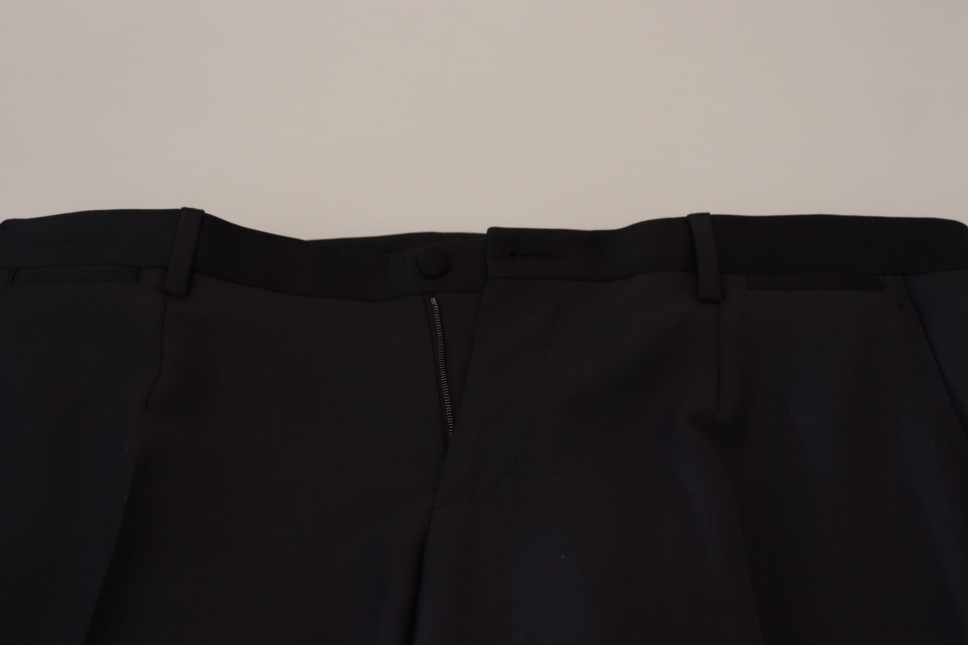 Schwarze formelle Wollhose für Herren