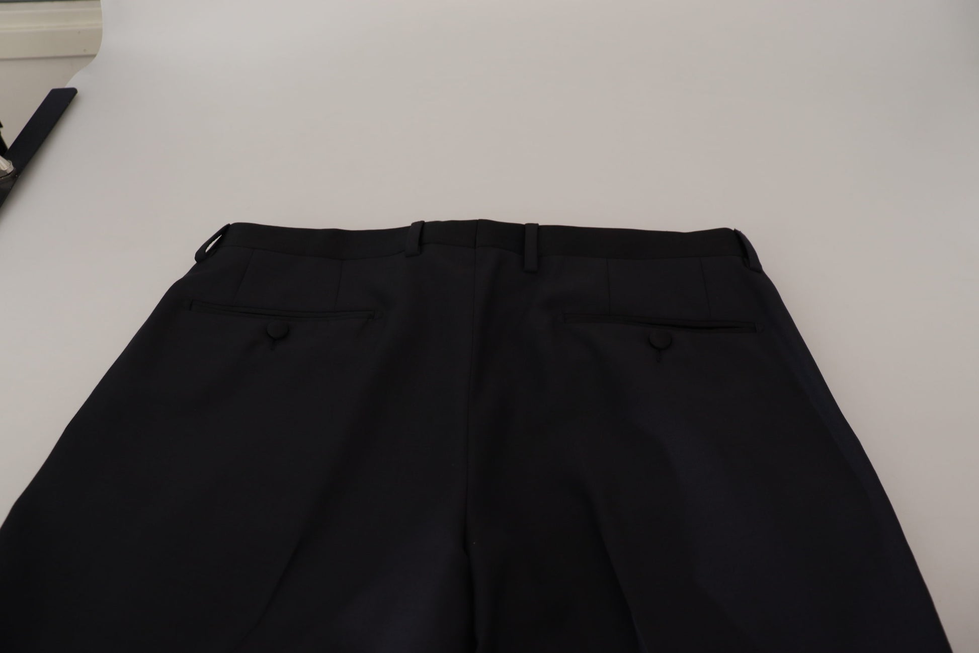 Schwarze formelle Wollhose für Herren