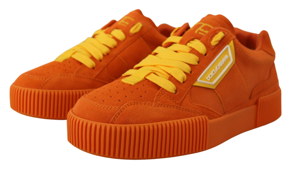 Orangefarbene Pj Tucker-Sneakers aus Leder