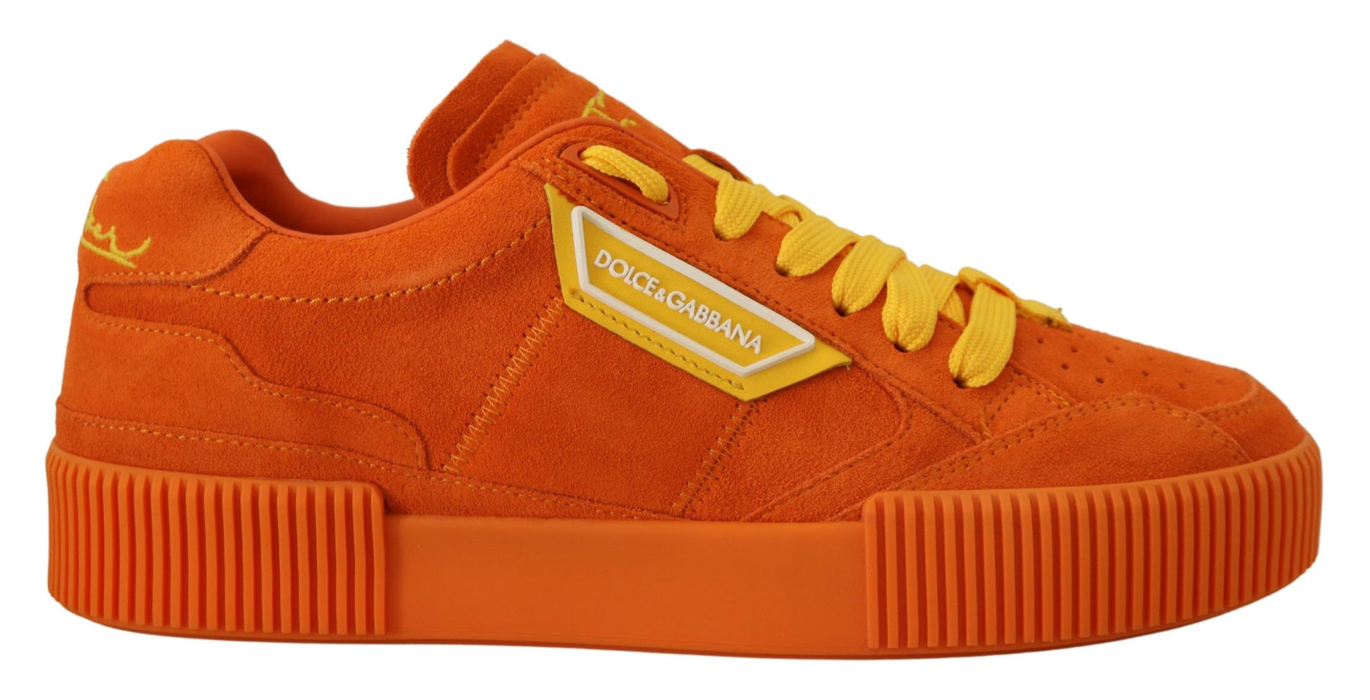 Orangefarbene Pj Tucker-Sneakers aus Leder