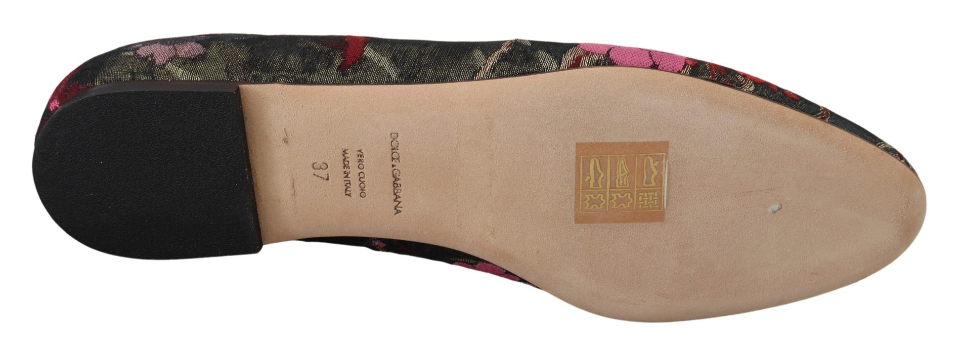Mehrfarbige Jacquard-Slipper mit Herz-Jesu-Patch