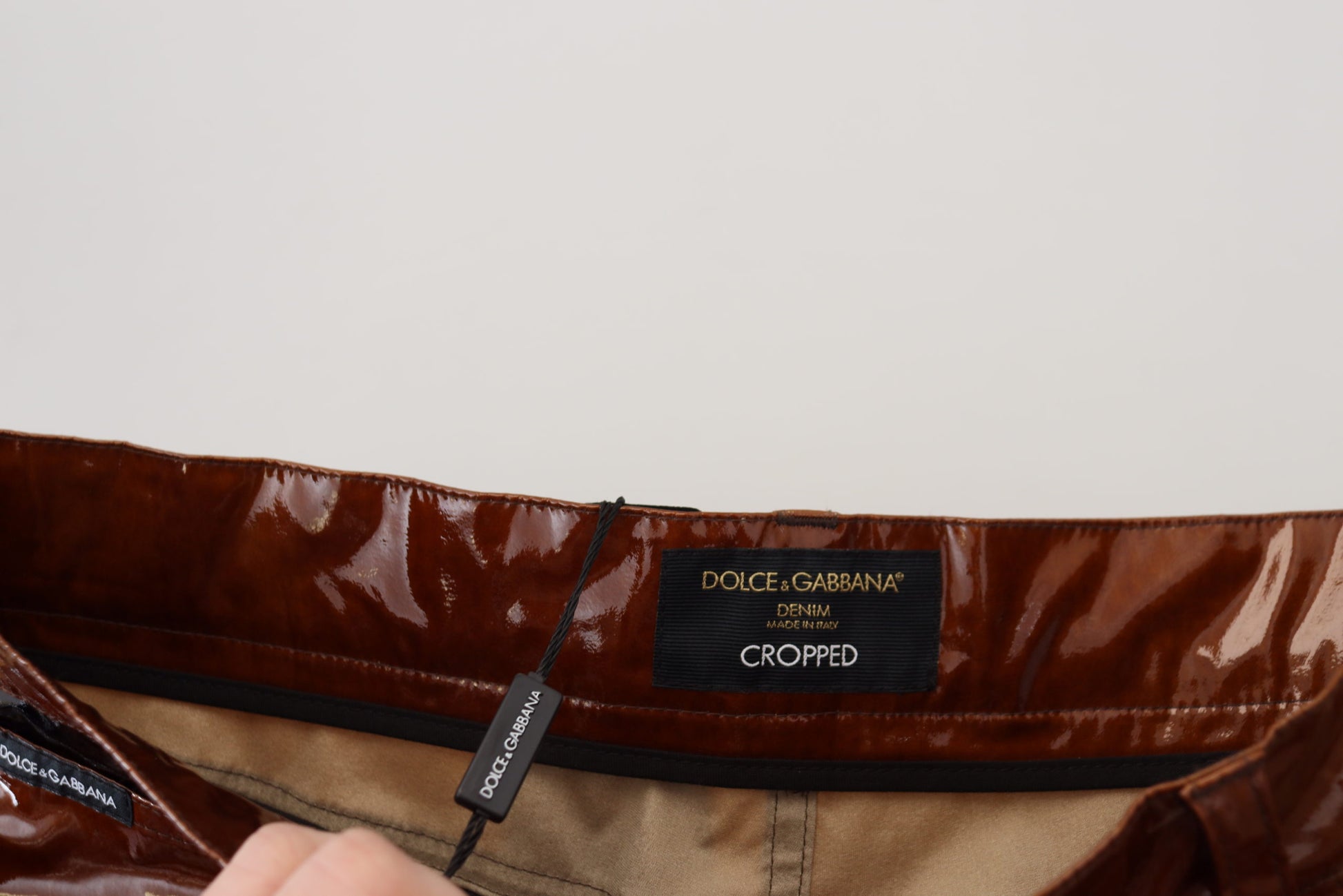 Mehrfarbige, glänzende Slim Fit Herren-Jeans