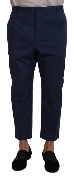 Blaue Baumwoll-Shorts für Herren