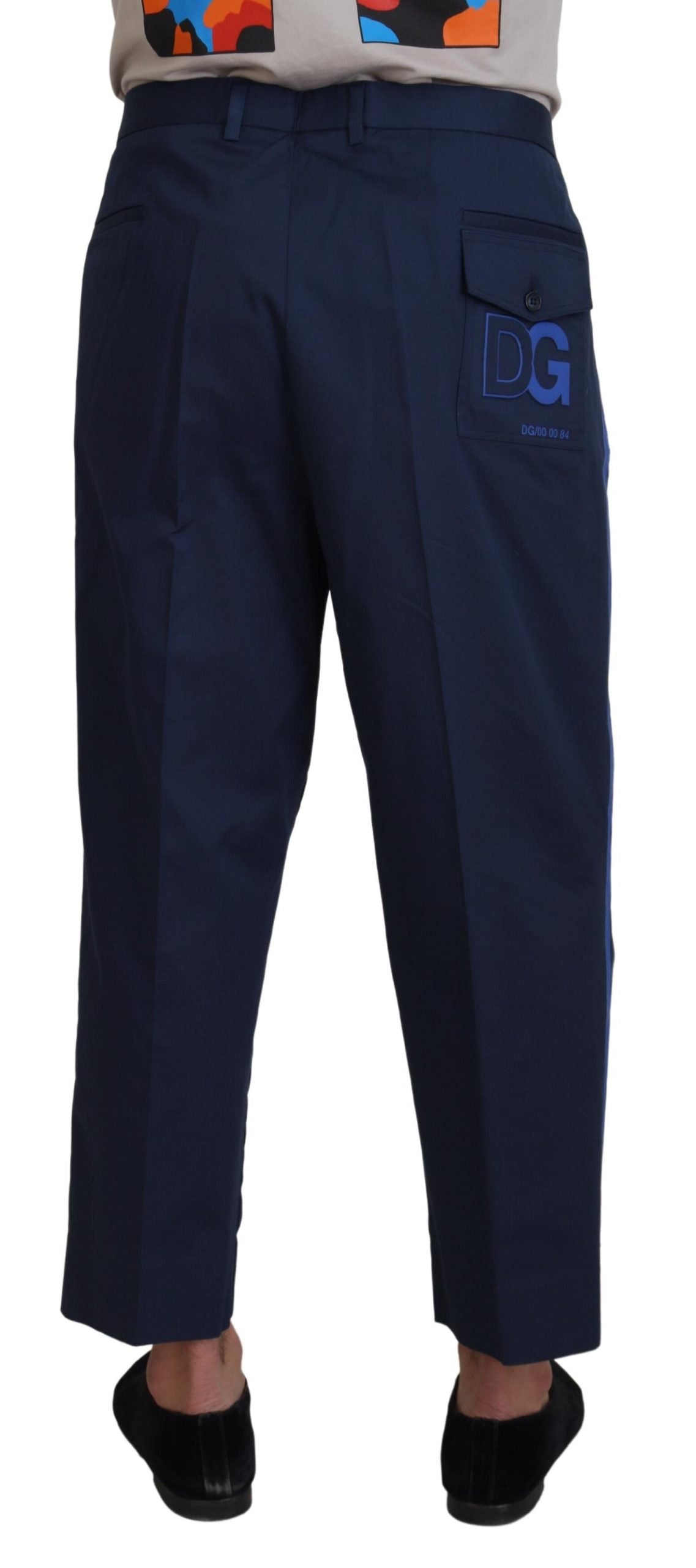 Blaue Baumwoll-Shorts für Herren