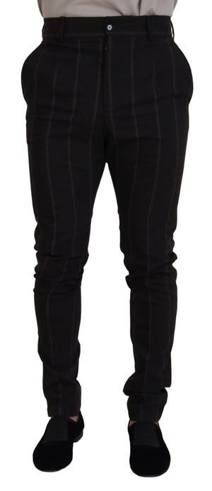 Schwarze Chinohose aus Wolle für Herren