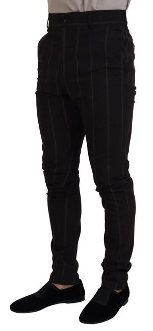 Schwarze Chinohose aus Wolle für Herren