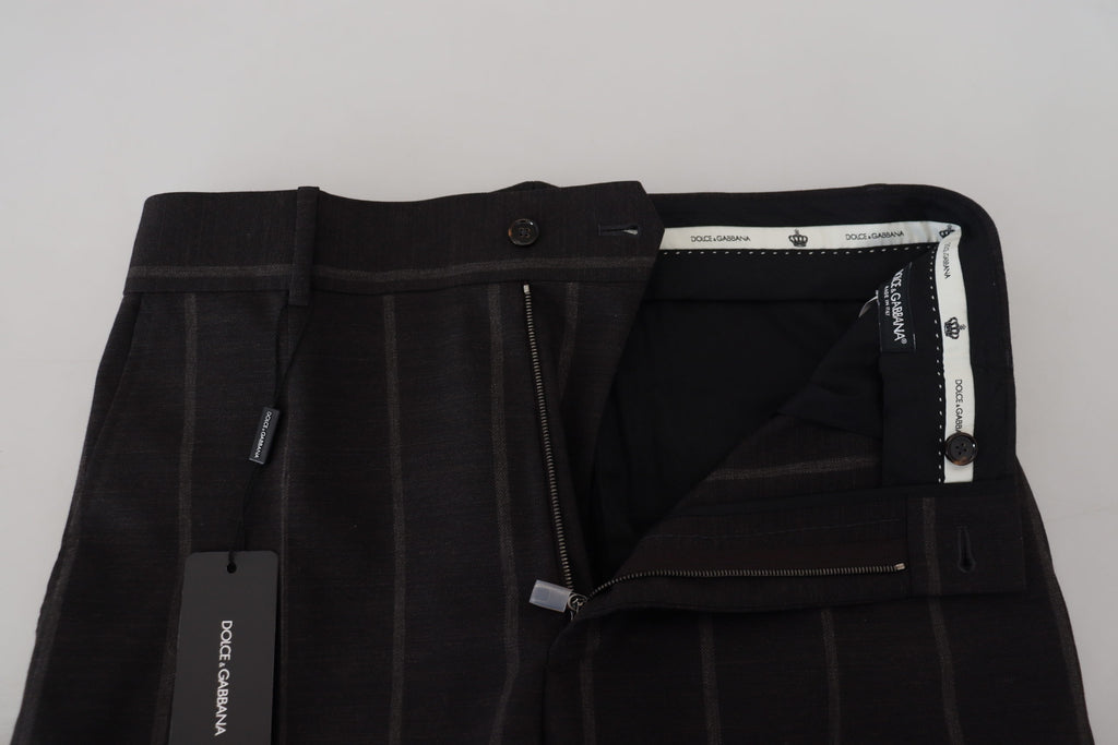 Schwarze Chinohose aus Wolle für Herren