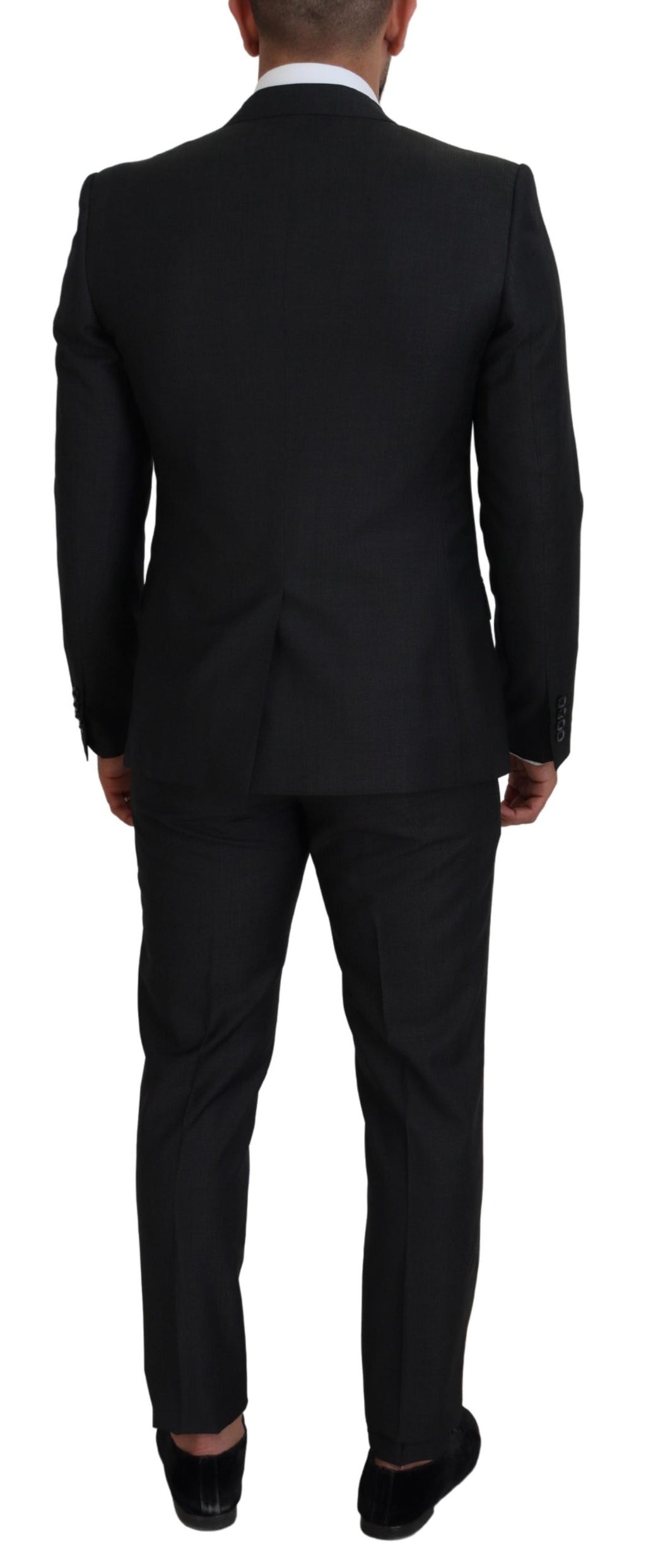 Grauer MARTINI 3-teiliger Slim Fit Anzug