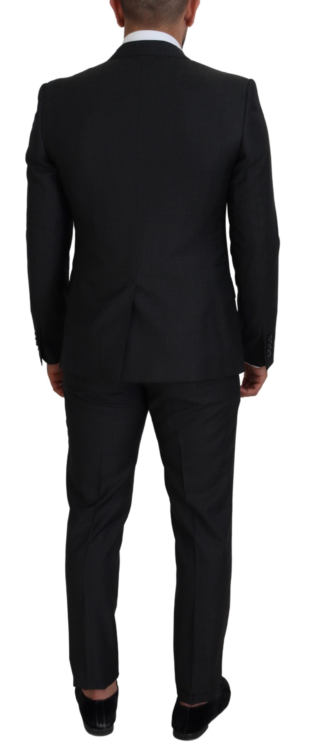 Grauer MARTINI 3-teiliger Slim Fit Anzug