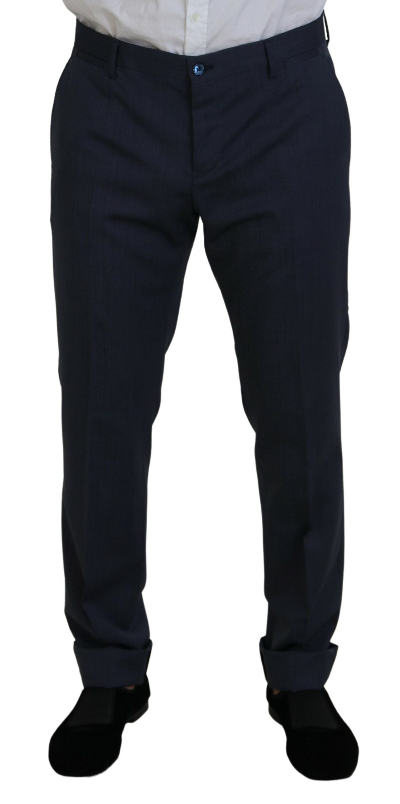 Blauer MARTINI 2-teiliger Slim Fit Anzug aus Wolle
