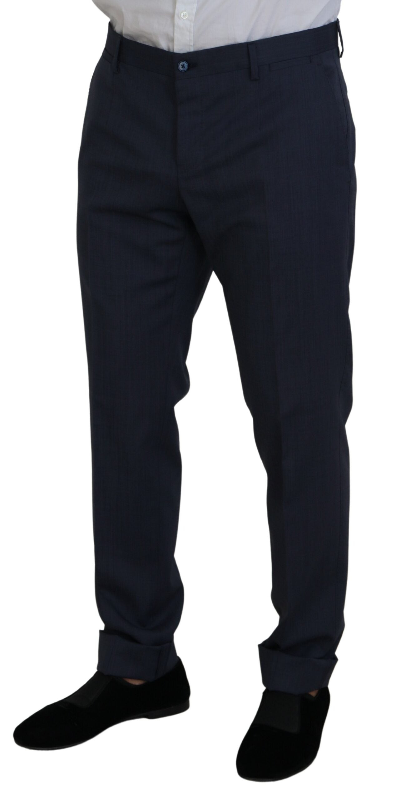 Blauer MARTINI 2-teiliger Slim Fit Anzug aus Wolle