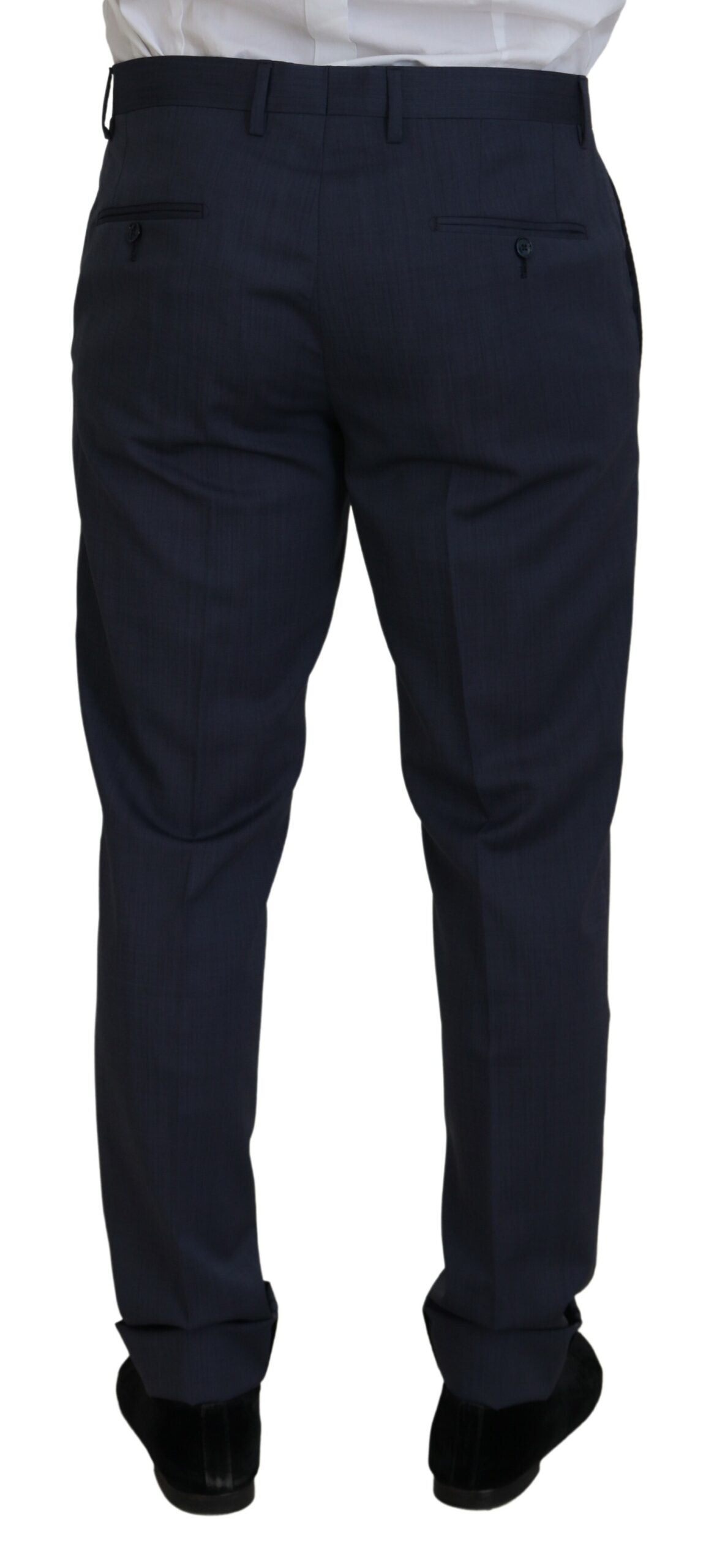 Blauer MARTINI 2-teiliger Slim Fit Anzug aus Wolle