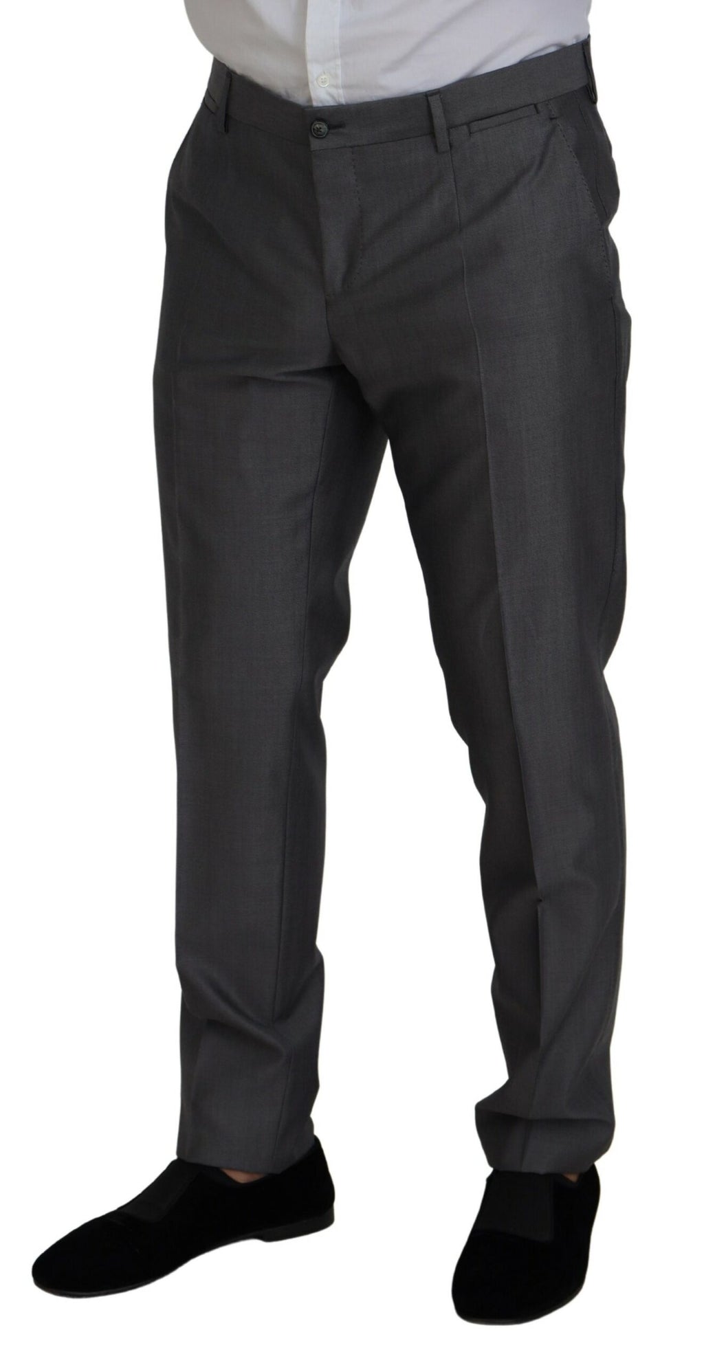Grauer 3-teiliger Slim Fit-Anzug SICILIA