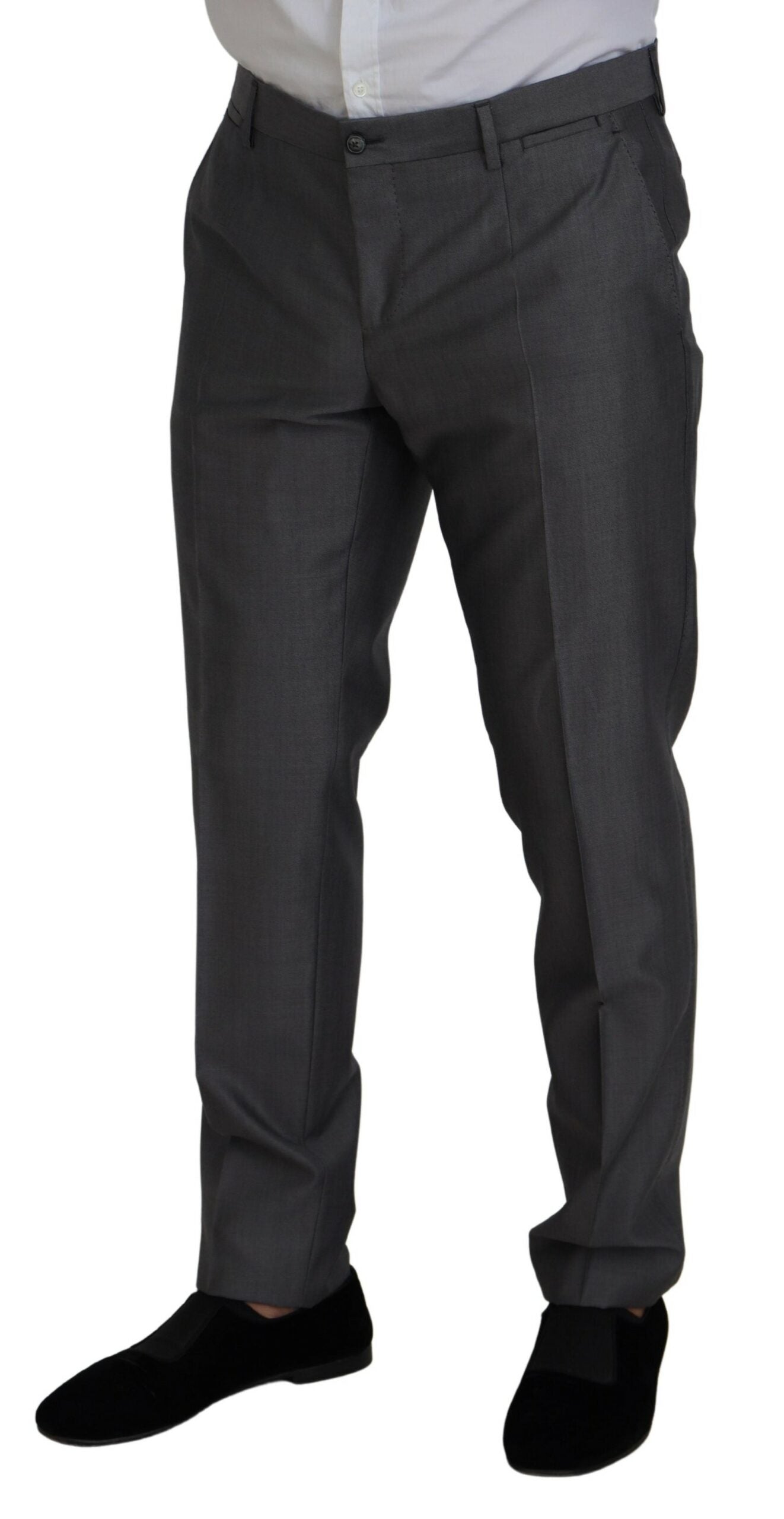 Grauer 3-teiliger Slim Fit-Anzug SICILIA